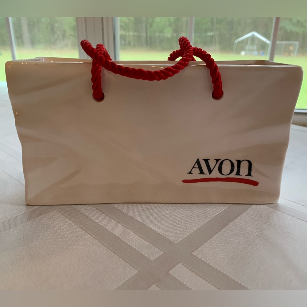 Vintage Avon Ceramic Bag
Decorative Memo Mail Notes
Holder 1988